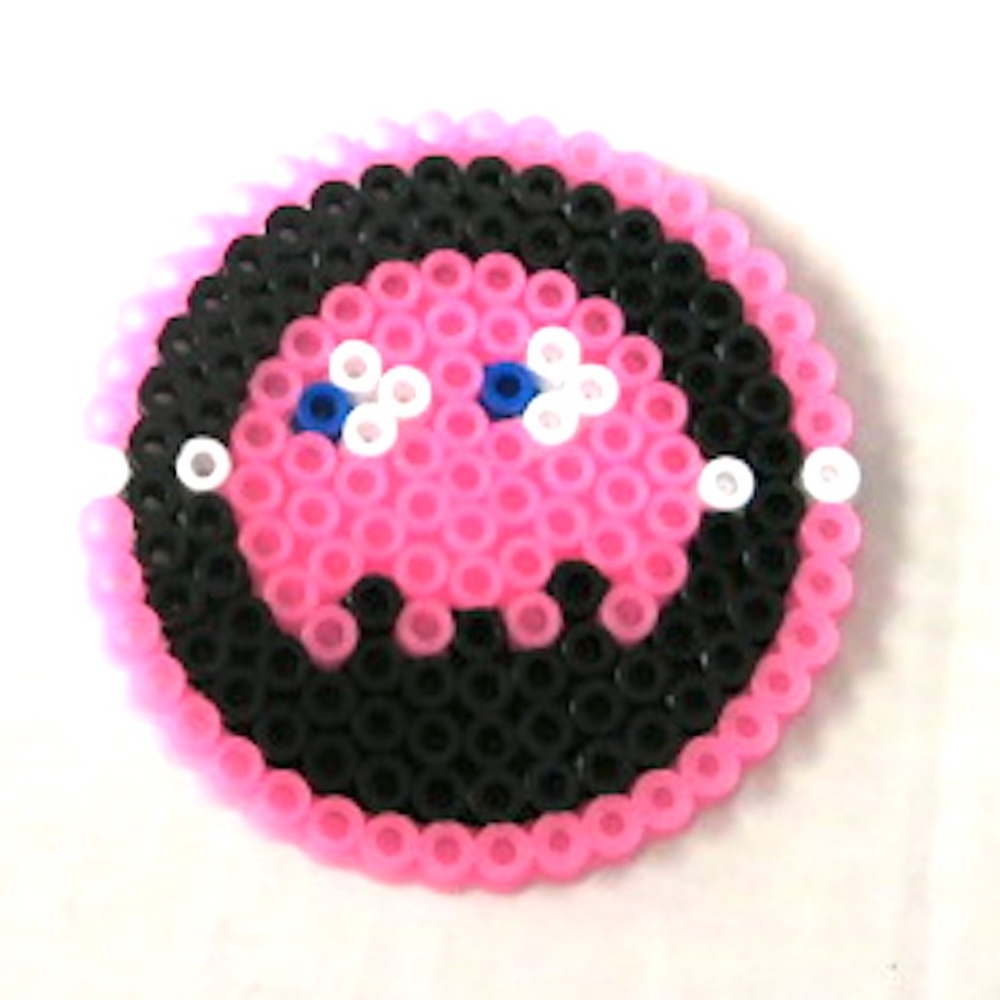 Perler set of 5 Glow in the Dark Pac Man READ - Picture 2 of 7